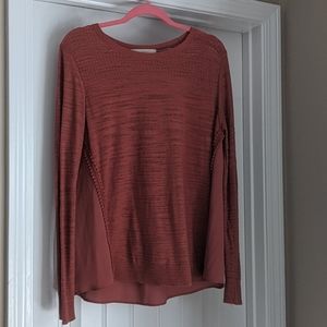 LOFT Coral light weight sweater